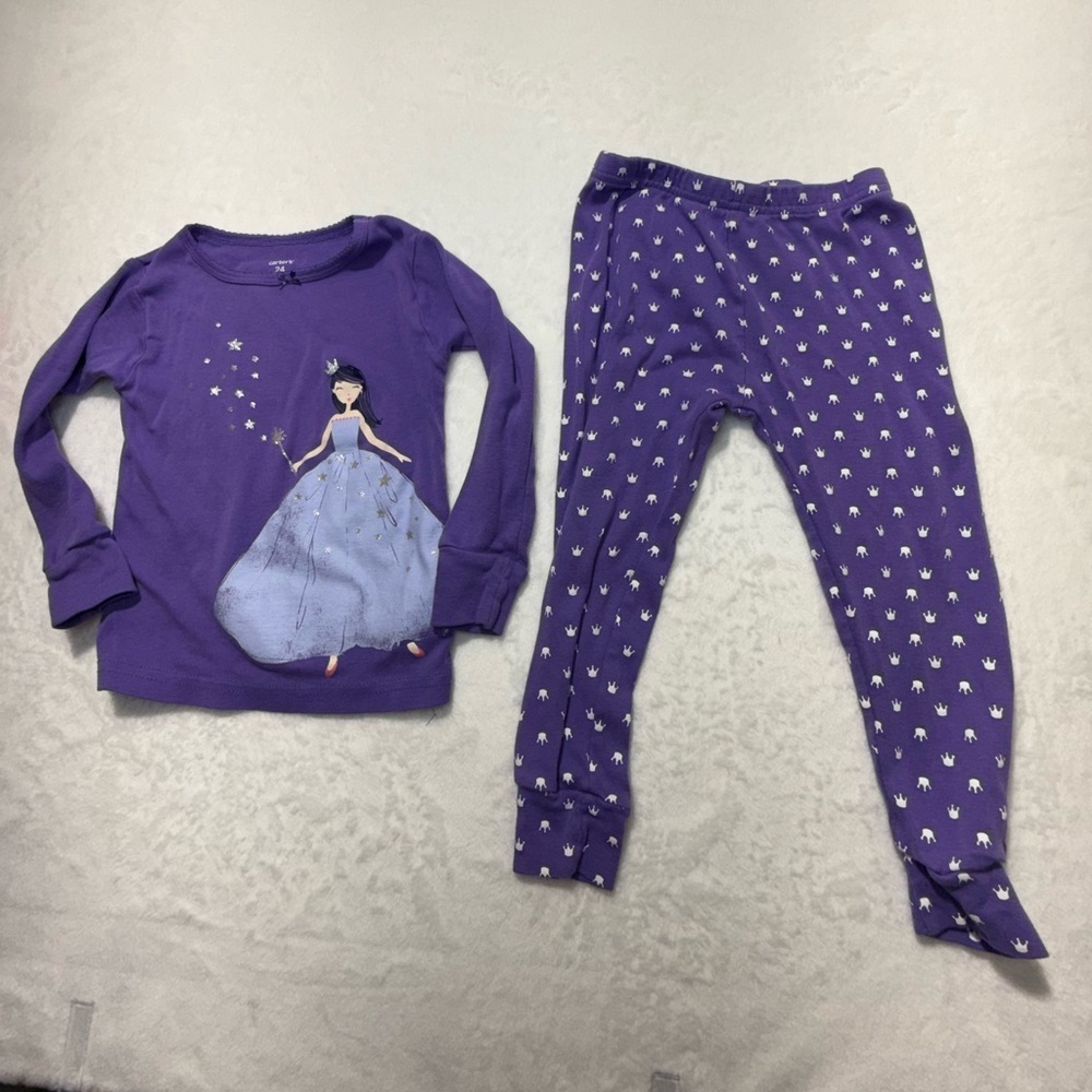 Carter's Purple Princess Pajama Set - Picture 1 of 4